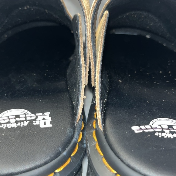 Dr. Martens Zebzag Suede Platform Mules 10 Ladies / 9 Mens NEW - Picture 11 of 14